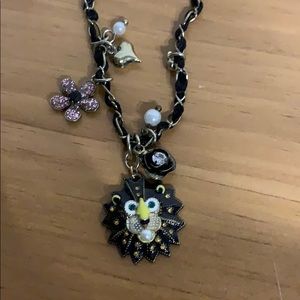 Betsey Johnson lion head necklace